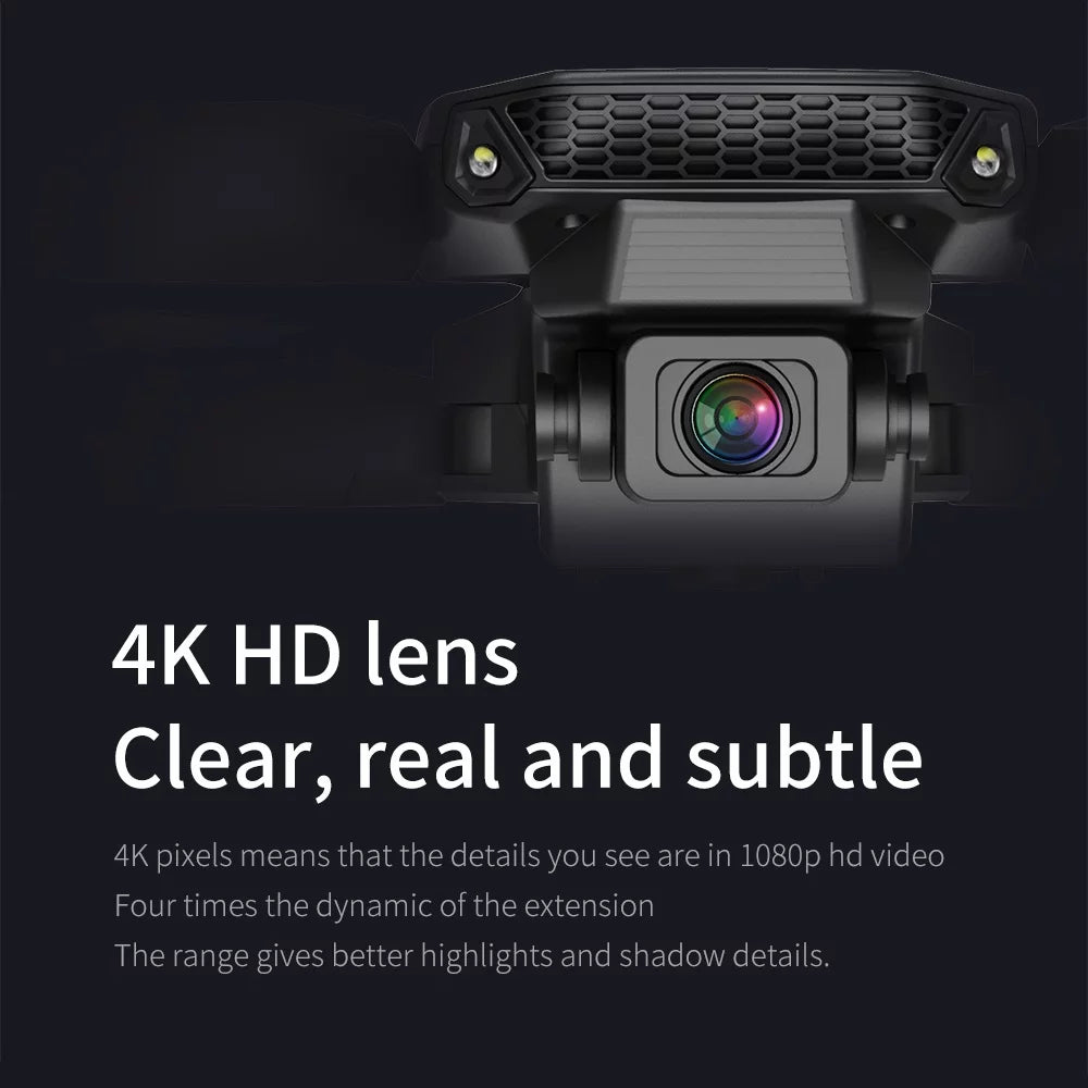 E88 Drone with 4K HD Dual Camera for Adults Kids, RC Quadcopter with 2 Modular 2000Mah Batteries for 30 Mins Long Flight, Black